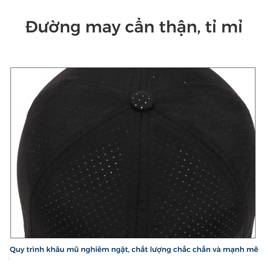 MŨ LƯỠI TRAI CHỐNG NẮNG THỂ THAO THỜI TRANG, VẢI CAO CẤP THOÁNG MÁT
