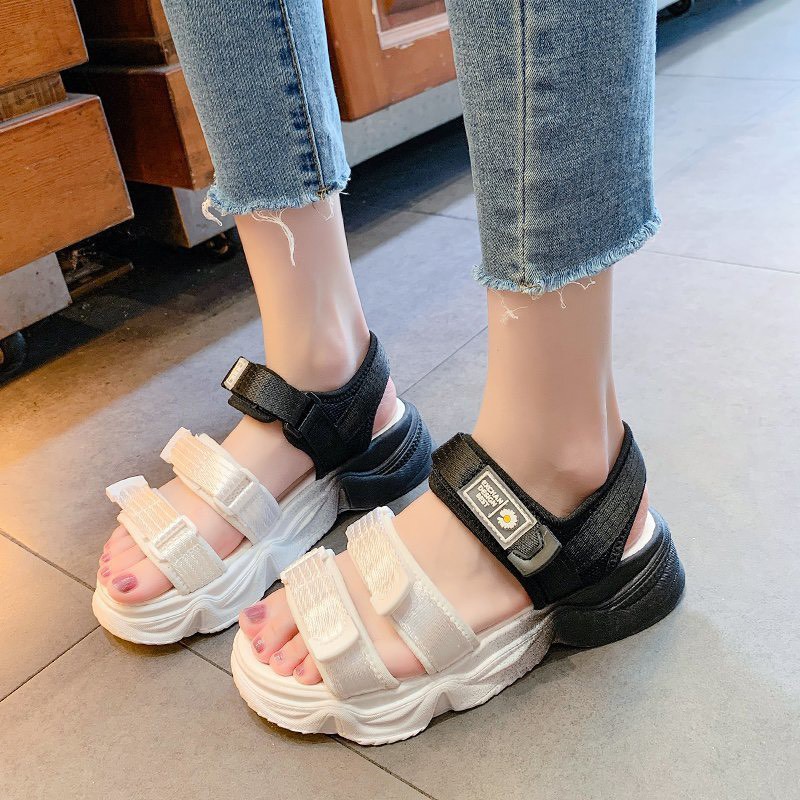 Giày sandal nữ đế cao 2 màu MWC NUSD- 2769