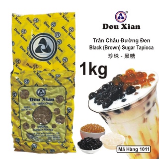 Trân châu đường đen douxian/ hàng huy túi 1 kg