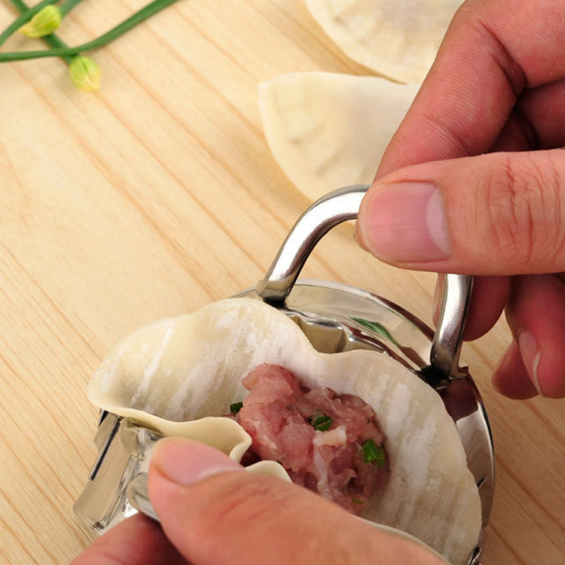 Set 4 Khuôn Làm Há Cảo 1 / 2 / 1 Khuôn Làm Bánh Xếp Bằng Thép Không Gỉ