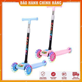 Xe trượt Scooter cao cấp gấp gọn 3 bánh, bánh xe phát sáng tiện lợi cho trẻ em NPP Shoptido
