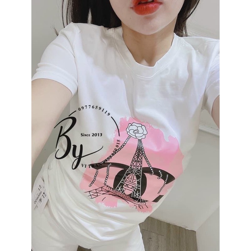 Áo thun cotton giấy , Áo thun nữ cotton form rộng | BigBuy360 - bigbuy360.vn