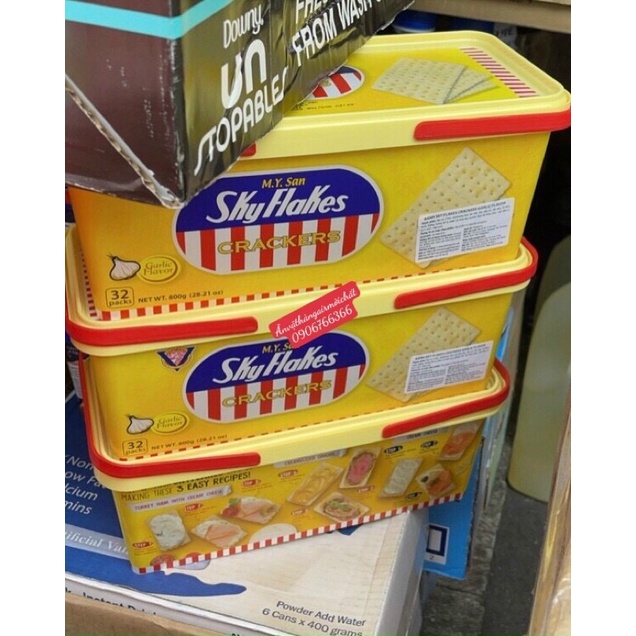 BÁNH ĂN KIÊNG SKY FLAKES HỘP LỚN 800g