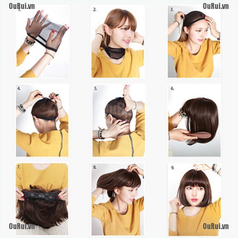 Bộ Tóc Giả Dài Thẳng Tự Nhiên Thời Trang Cho Nữ