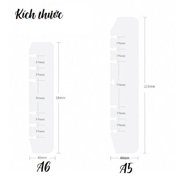 Thước nhựa cho planner