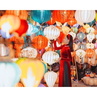Áo dài nhung đỏ đô- tươi