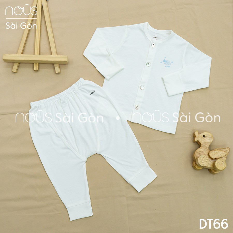 [Nous chính hãng] Bộ nous sơ sinh cài thẳng dài Newborn - nhiều màu - mẫu mới 2021 - N40