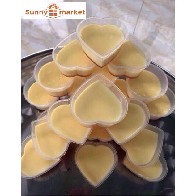 Combo 20 Hộp Làm Bánh Flan, caramen hình tim hiệu Vĩnh Trường