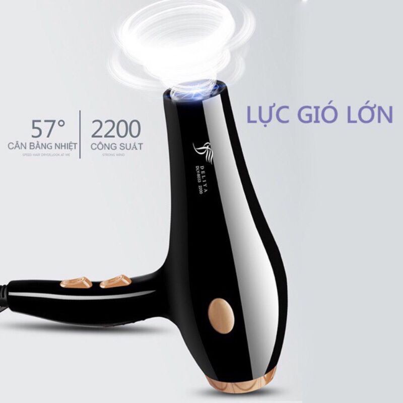 MÁY SẤY TẠO KIỂU TÓC CÓ ÁNH SÁNG ION XANH