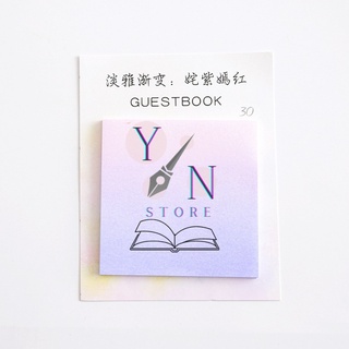 Giấy Note Guestbook Đa Sắc 30 Tờ