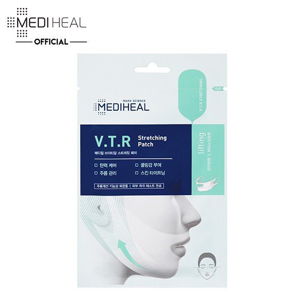 Mặt Nạ Nâng Cơ, Giảm Mỡ Thừa Tạo Hình V-Line Mediheal Clinic V.T.R Stretching V-line Patch