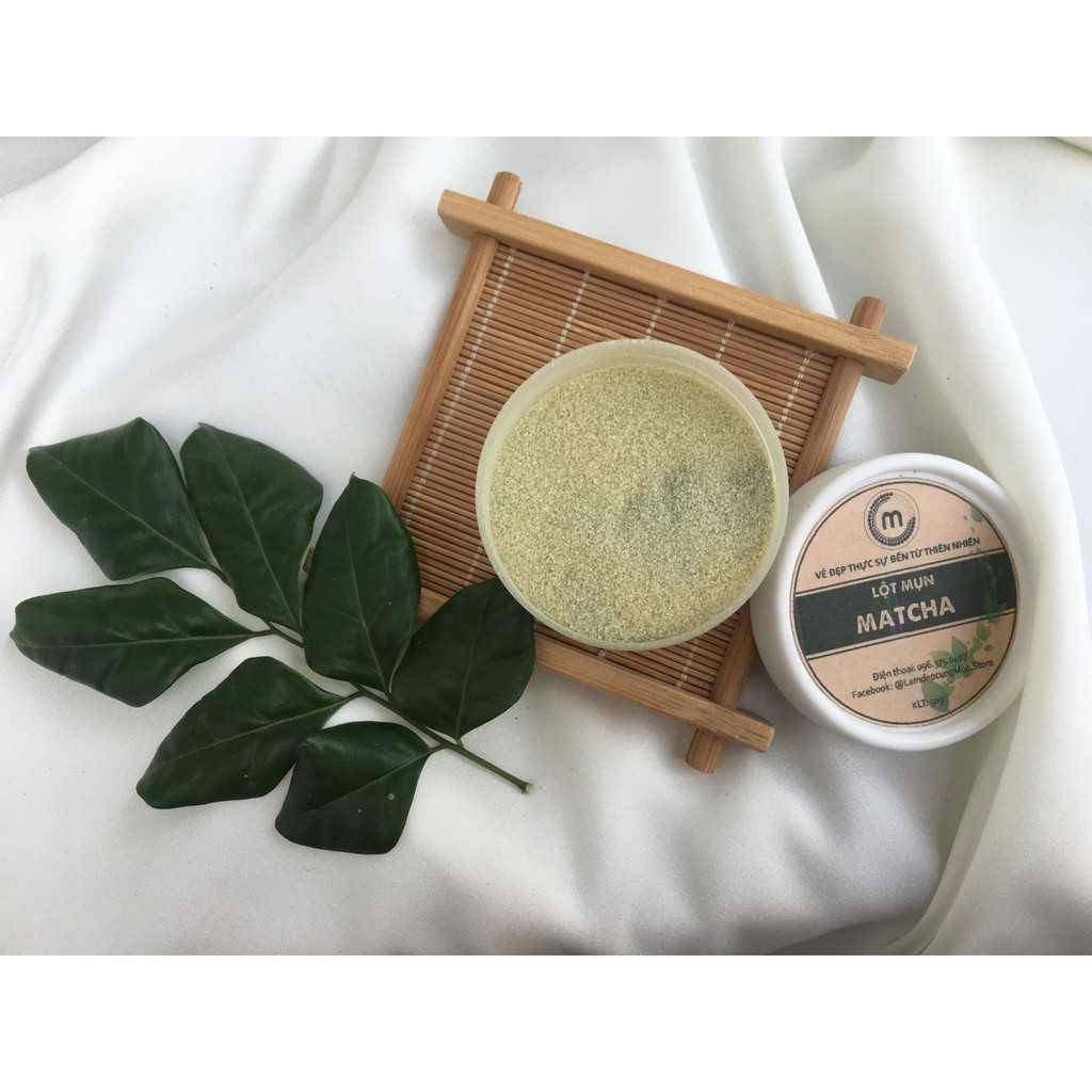 Bột Lột Mụn Matcha thiên nhiên đắp mặt nạ nguyên chất 50g