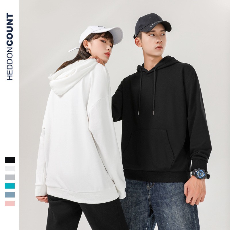 Áo HOODIE BASIC Trơn 4 Màu UNISEX LISANNA Chất liệu Nỉ Bông