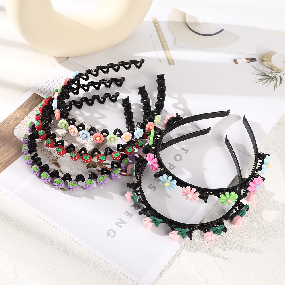 Haimeikang Băng đô chống trượt thiết kế hoạt hình phong cách Hàn Quốc dễ thương cho bé gái