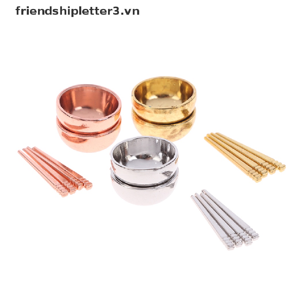 1 Bộ Cốc Và Đũa mini Cho Búp Bê