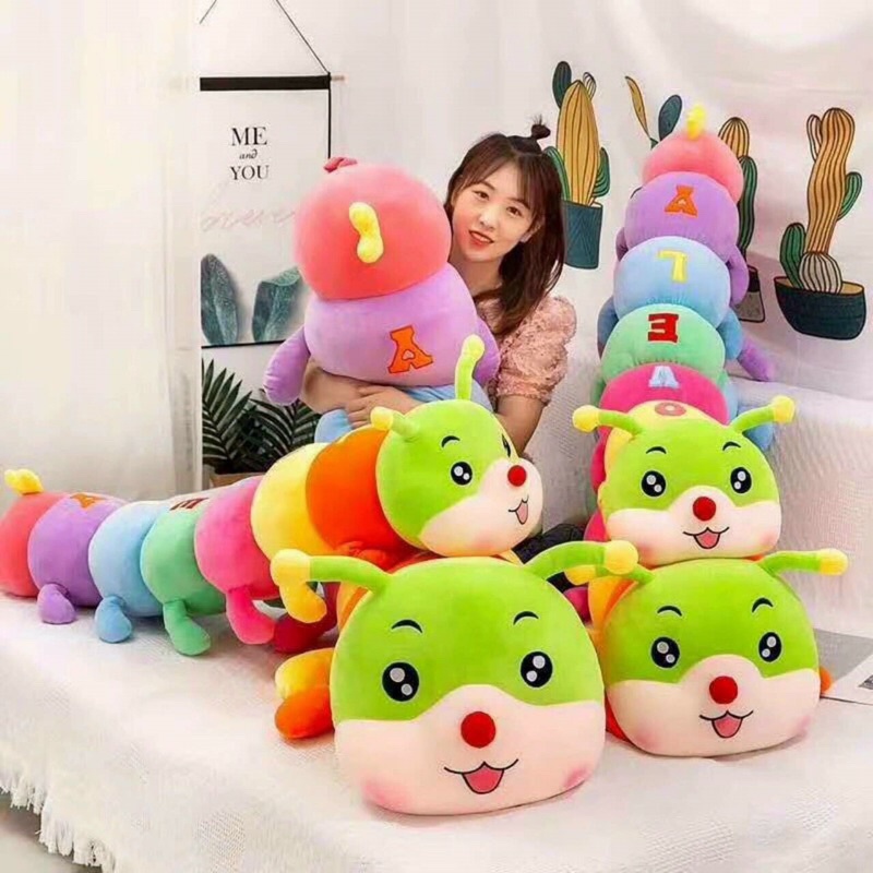 [Kèm Quà] 1Mét5 THÚ BÔNG GỐI ÔM SÂU CHỮ 7 MÀU - Cao Cấp - CHẤT MINISO MỀM MỊN