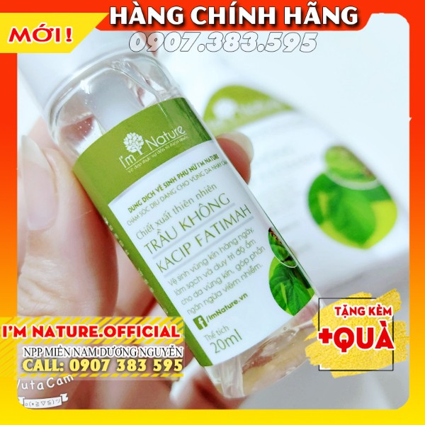 (Mini) Dung Dịch Vệ Sinh Phụ Nữ Trầu Không I'm Nature 20ml