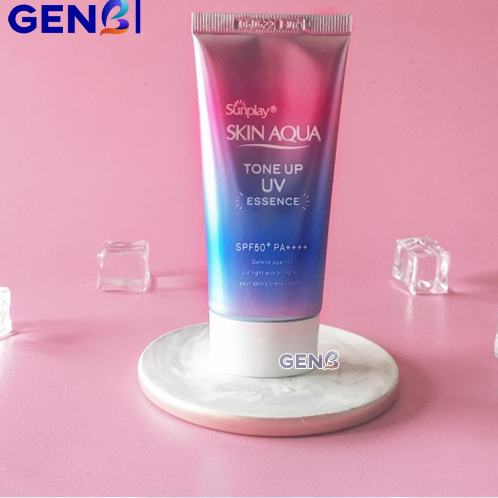 KCN Skin Aqua Sunplay CHÍNH HÃNG - Kem Chống Nắng Skin Aqua Tone Up UV Essence Da Mặt Dầu Mụn/Hỗn Hợp/Khô - Mỹ Phẩm GenB