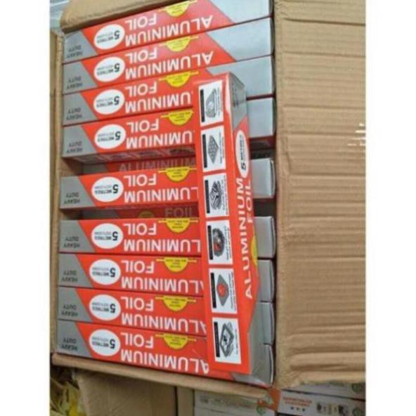 Cuộn bạc / giấy bạc bọc thức ăn Aluminium Foil chính hãng 5m (Mei Mei Shop)