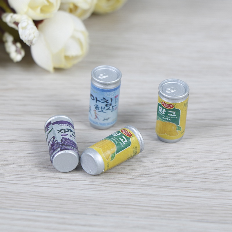 Bộ 4 Bình Nước mini Tỉ Lệ 1: 12 Trang Trí Nhà Búp Bê
