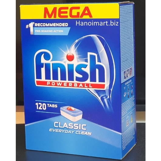 Viên Finish Classic hộp 120 viên [6 chức năng, rẻ vô địch]