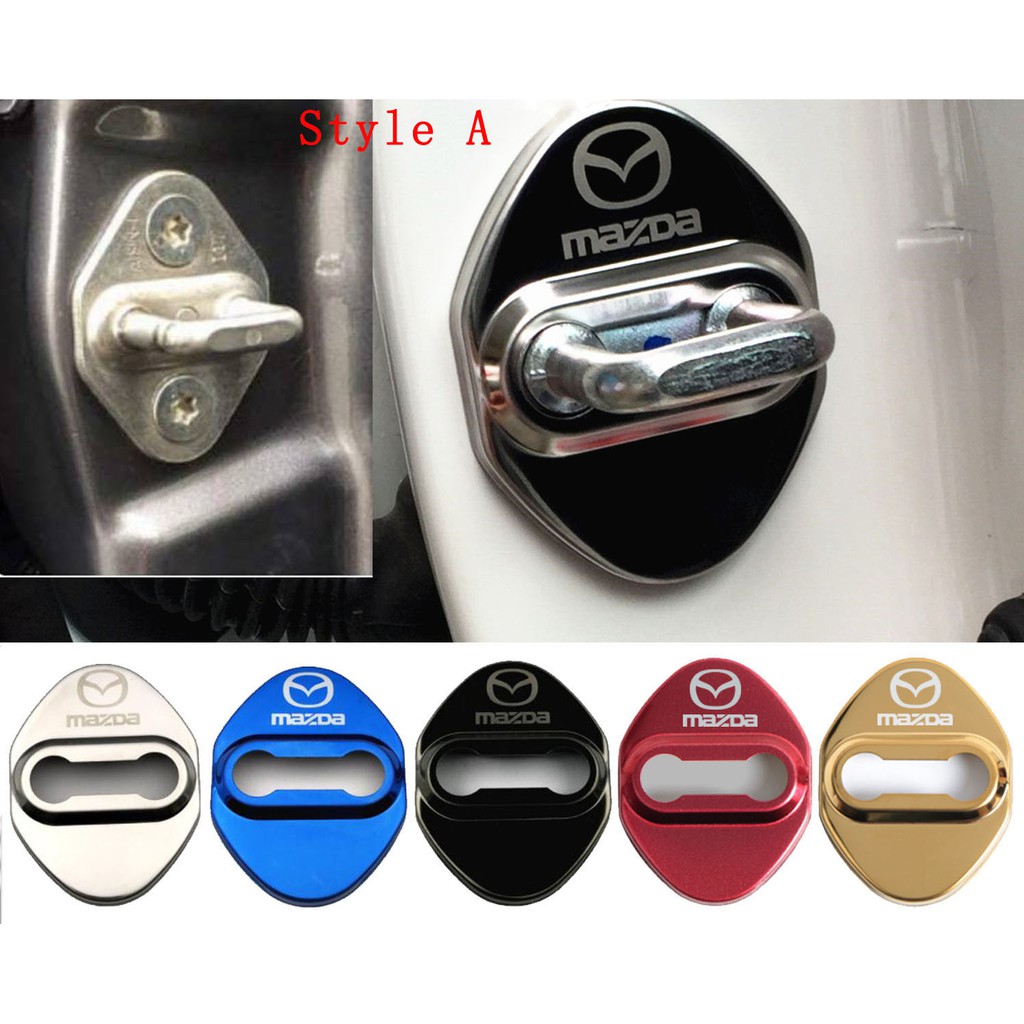Bộ 4 Ốp Inox Bảo Vệ Khóa Cửa Xe Hơi Mazda Chất Lượng Cao thumbnail