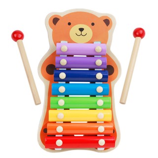 Đồ Chơi Đàn Gỗ Xylophone 8 Quãng Hình Thú Đáng Yêu Cho Bé