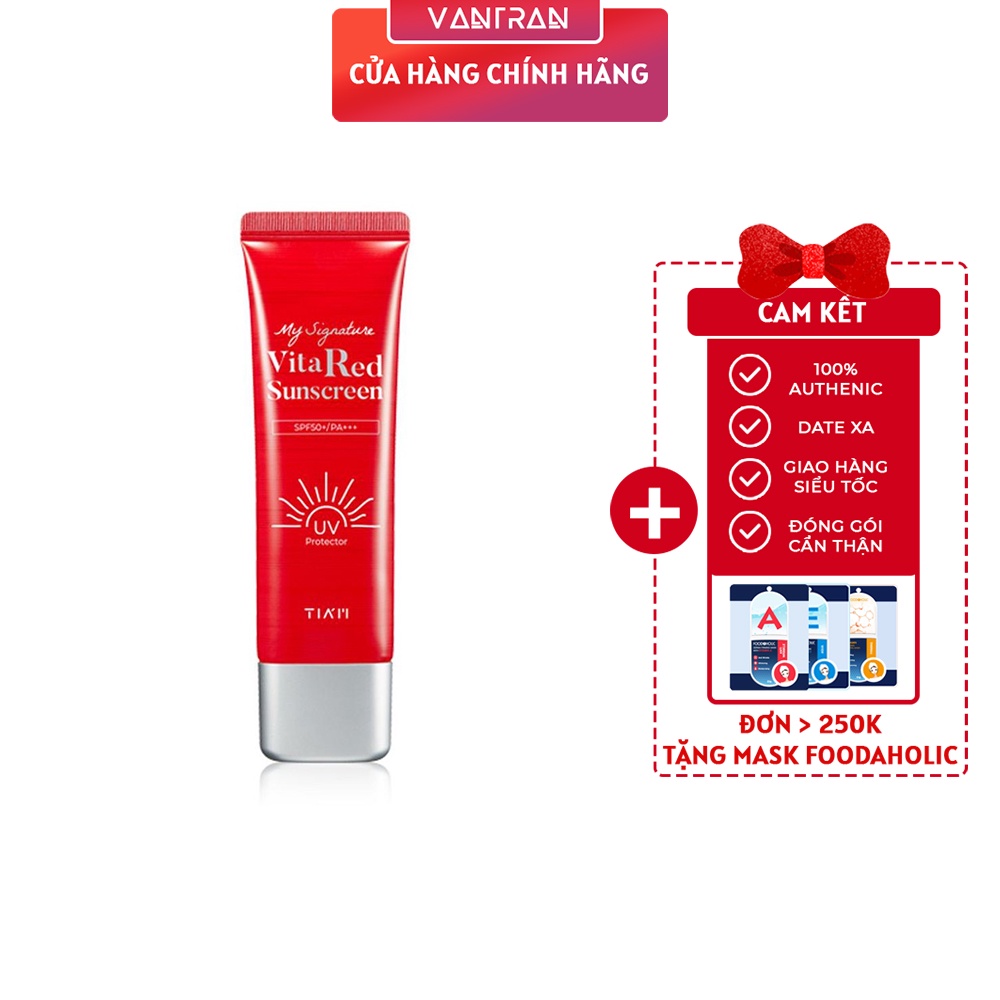 Kem chống nắng Tiam My Signature Vita Red Sunscreen 50ml