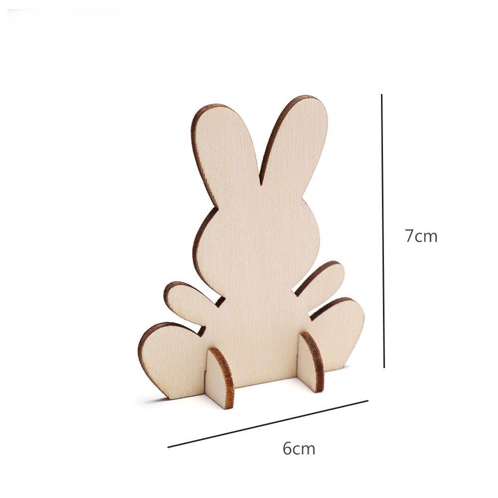 Set 10 Phụ Kiện Trang Trí Phục Sinh Hình Thỏ Phục Sinh 3D
