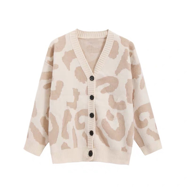 Áo Khoác Cardigan Báo Đốm