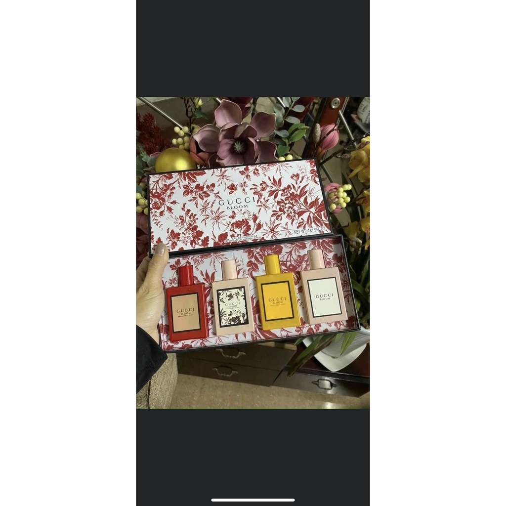 Set bộ Nước Hoa Gucci Bloom mini 4 chai/ 30ml chai