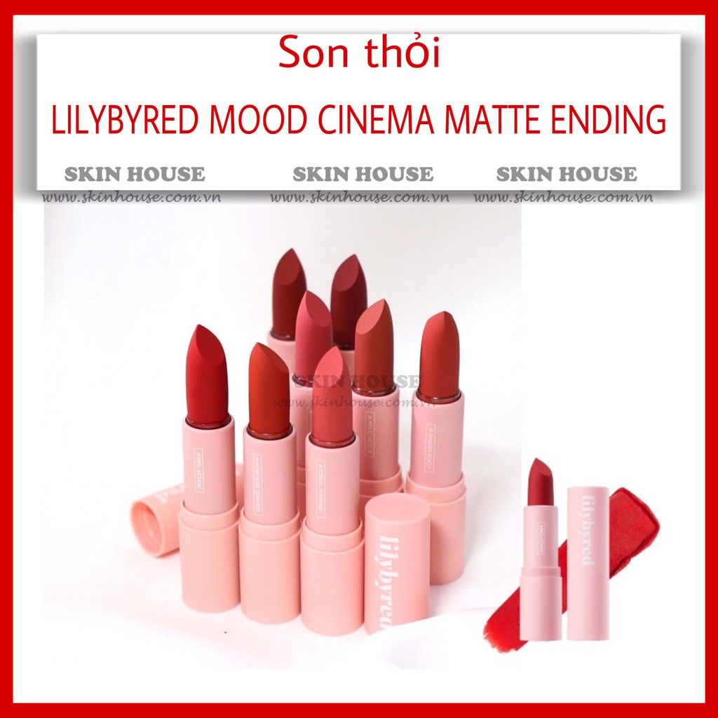 Sẵn- Son Thỏi Lilybyred Mood Cinema Matte Ending- Skinhouse