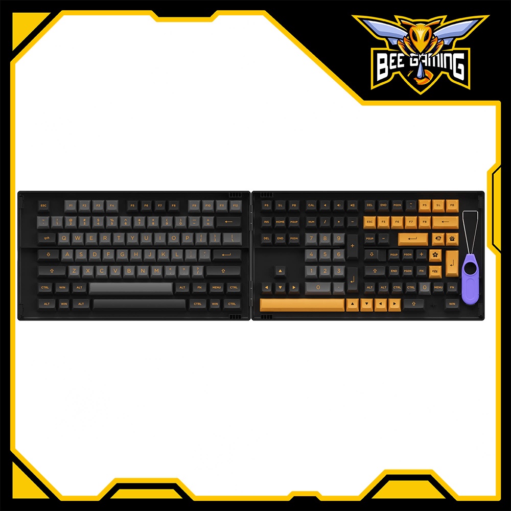 [Mã SKAMSALE03 giảm 10% đơn 200k] Bộ keycap AKKO Black Bronze - Chất liệu PBT Double Shot - 158 nút