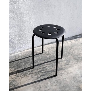 Ghế tròn màu đen MARIUS IKEA