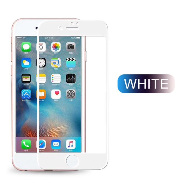 9D Kính cường lực Full Màn compatible for iPhone 14 13 12 Mini 11 Pro X Xs Xr Max 8 7 6 6s Plus SE 2020 black and white