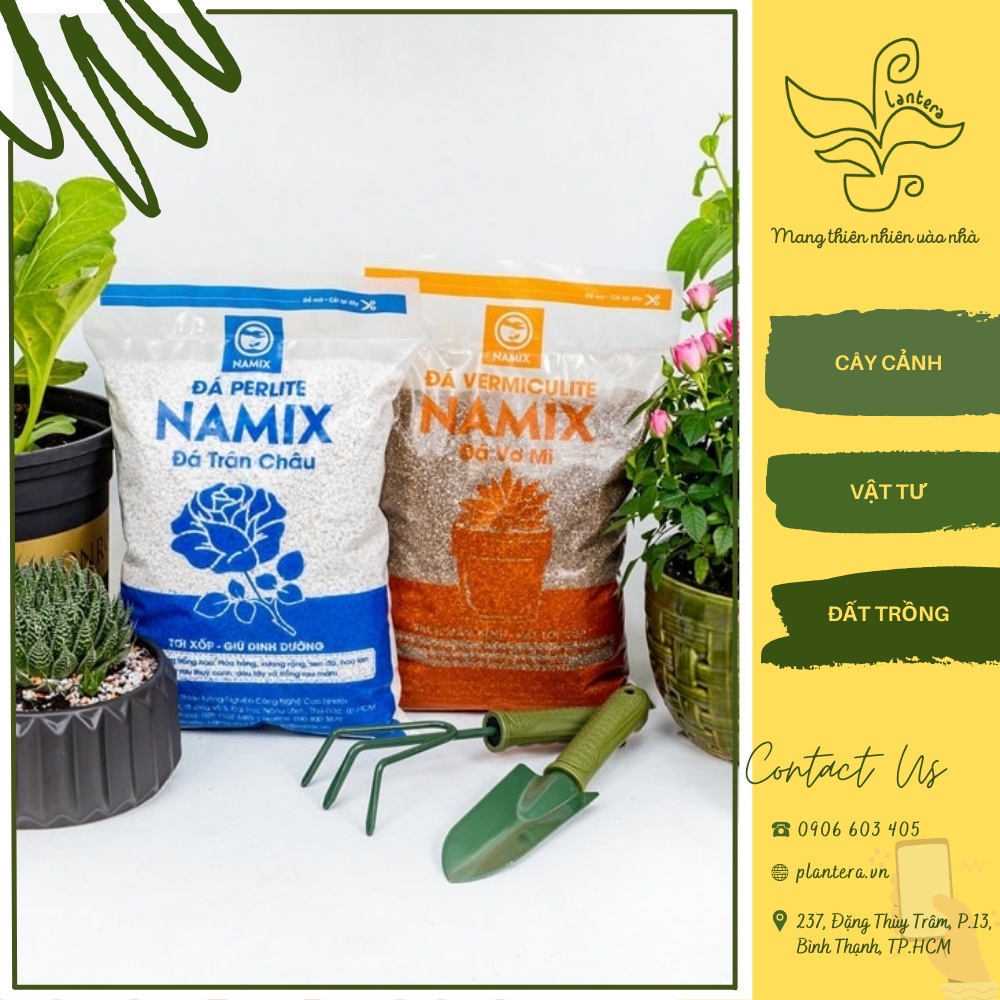 Đá perlite trân châu siêu nhẹ Namix gói 5dm3 - Giá thể - đá perlite