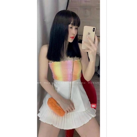Áo ống nhún loang màu, ngựa vằn, bò sữa siêu hot chất thun co giản - Z7N