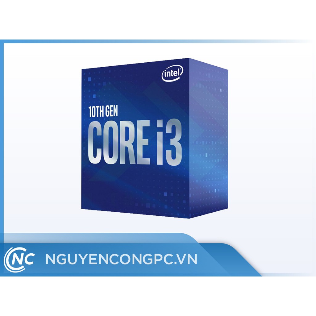 Bộ Vi Xử Lý Intel Core i3 10100 (3.6GHz turbo up to 4.3GHz, 4 nhân 8 luồng, 6MB Cache, 65W) ( Mới, Bảo Hành 36 Tháng )