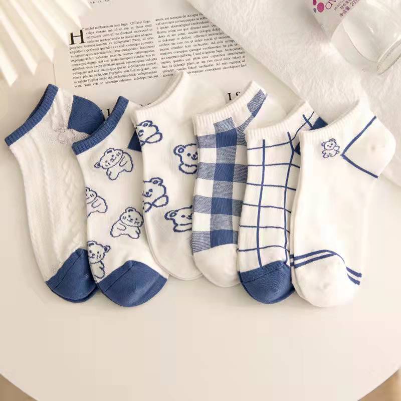 Vớ cotton cổ ngắn thiết kế thời trang mùa hè cho nữ