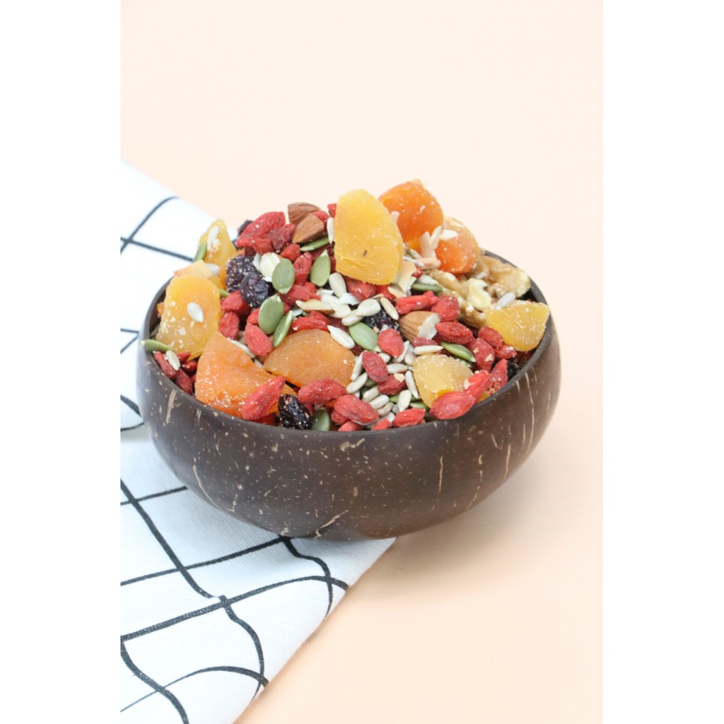 Trail Mix 10 loại Hạt và Trái cây sấy cao cấp 500g - [ LÉGUMES VIỆT NAM ]