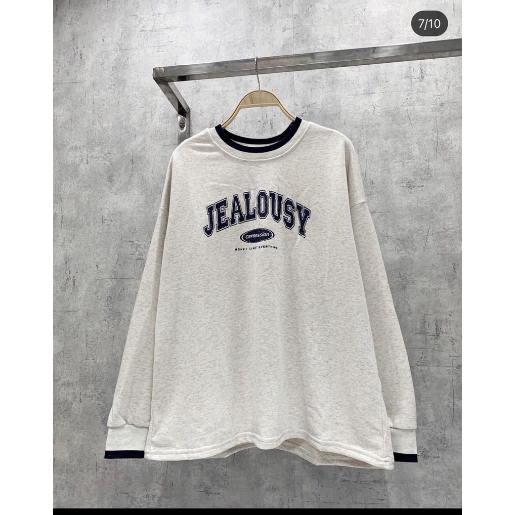 Áo Sweater Nỉ Bông Cotton JOVELTY Unisex Form Rộng - Jealousy