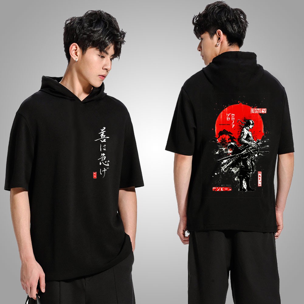 (SALE) BST Áo Thun Hoodie tay lỡ Attack On Titan - Anime cực chất | BigBuy360 - bigbuy360.vn