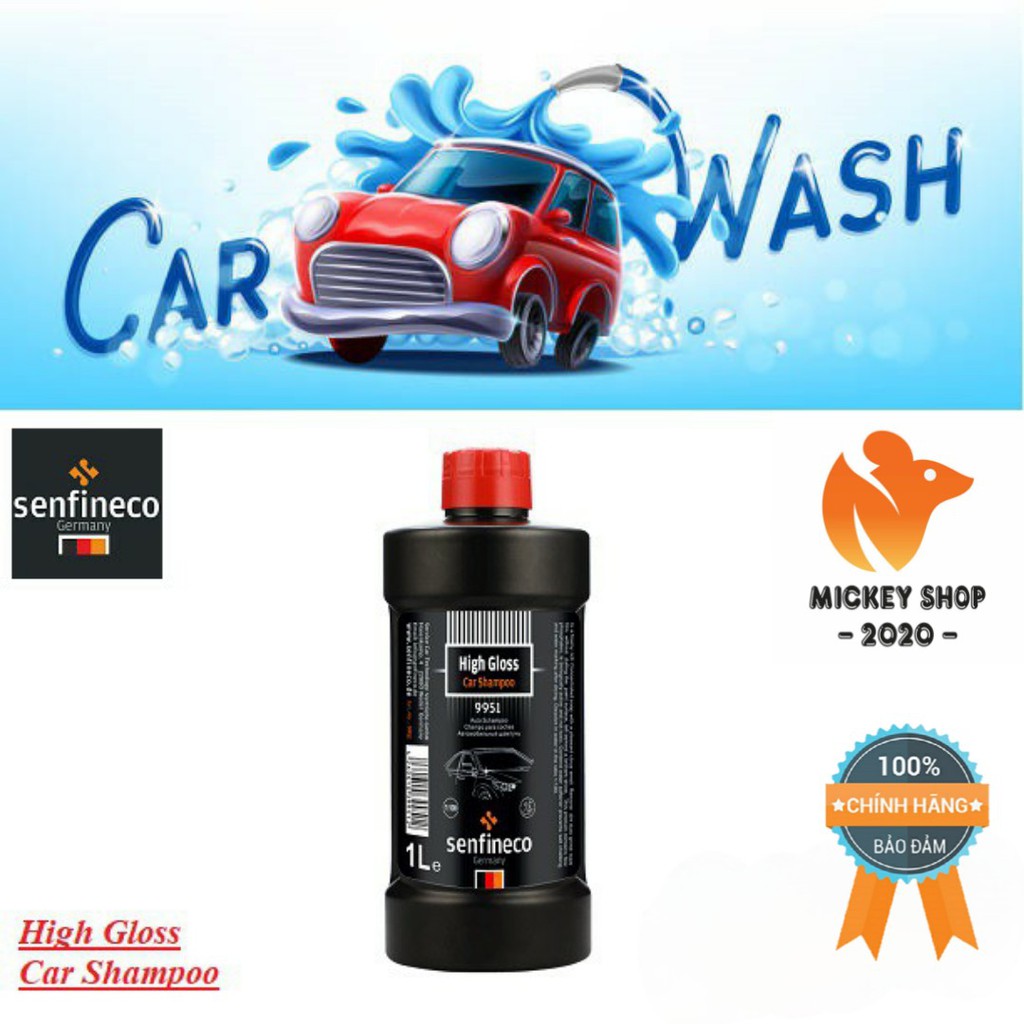 [ 100% GERMANY ] Dung Dịch Rửa Xe Senfineco High Gloss Car Wash Shampoo 1 Lít 9951 – Hàng Chính Hãng