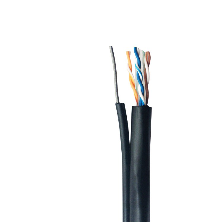 Cáp mạng GoldenLink đồng nguyên chất Taiwan UTP CAT6 Outdoor ngoài trời có dây thép treo WAN CCTV Camera PoE