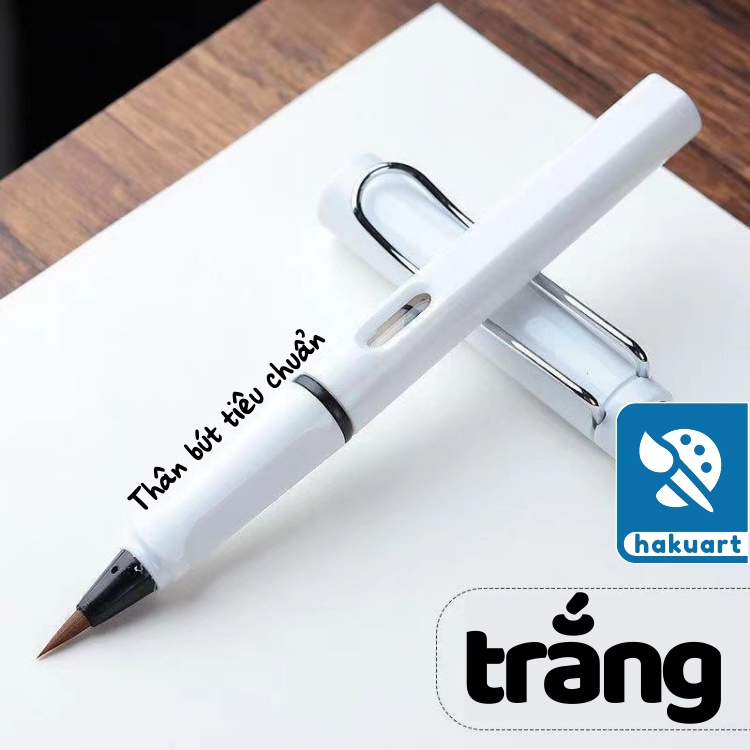Bút Cọ Luyện Viết Chữ Hán, Thư Pháp Dùng Ống Mực Thay - Họa Cụ Hakuart