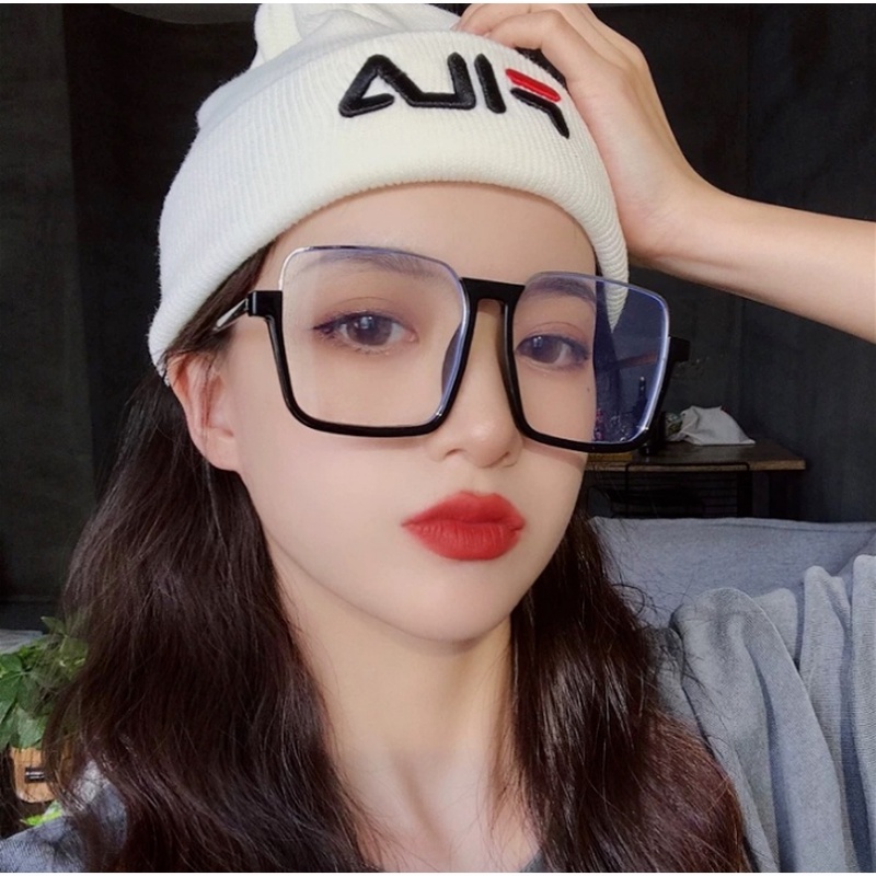 【Support Wholesale】COD (AIMURUSI) Kính Mát Gọng Vuông Lớn Chống Tia Uv Thời Trang Hàn Quốc Cho Nam Nữ Kính Cận Thị