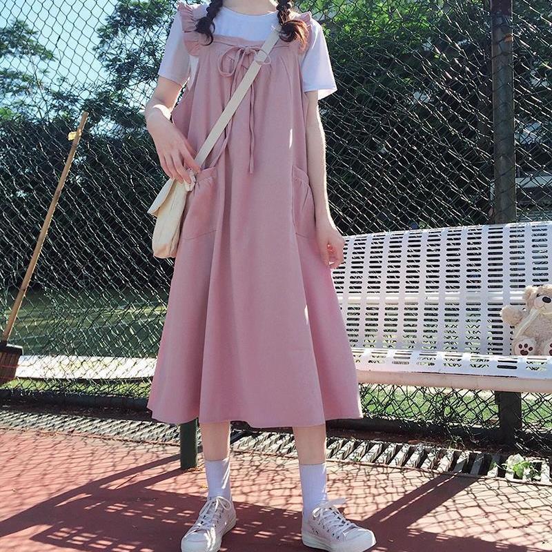 🔥🔥Đầm Công Chúa Hai Dây Thời Trang Xuân Hè 2021 Mới Mẻ Cho Bé Gái 10-19 Tuổi