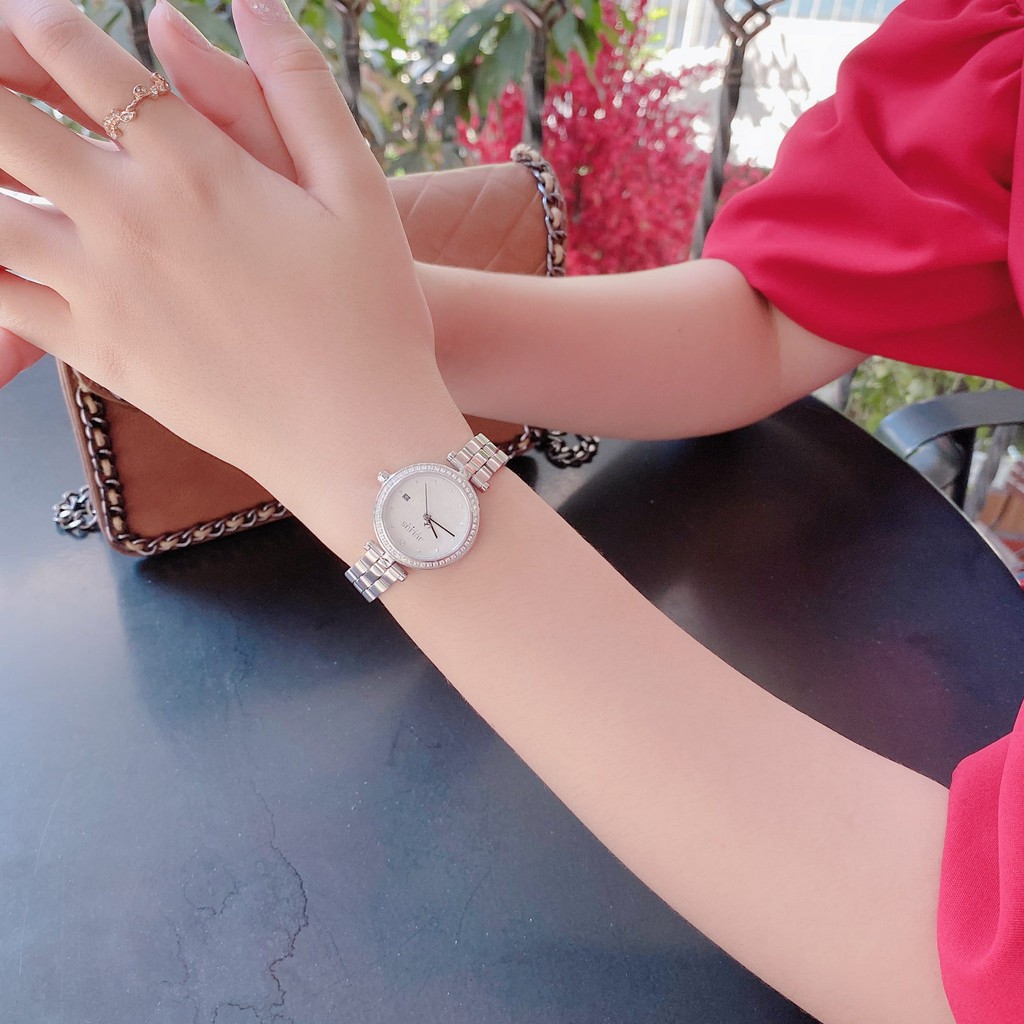 Đồng hồ nữ Julius Star JS-049 dây thép kính Sapphire