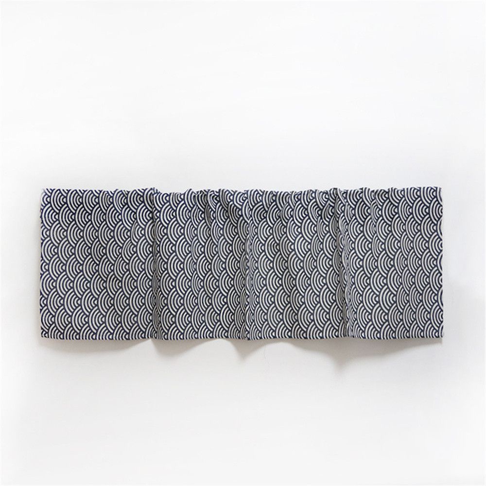 Rèm cửa ngắn nhiều họa tiết tùy chọn phong cách Nhật Bản đơn giản thanh lịch trang trí nhà bếp