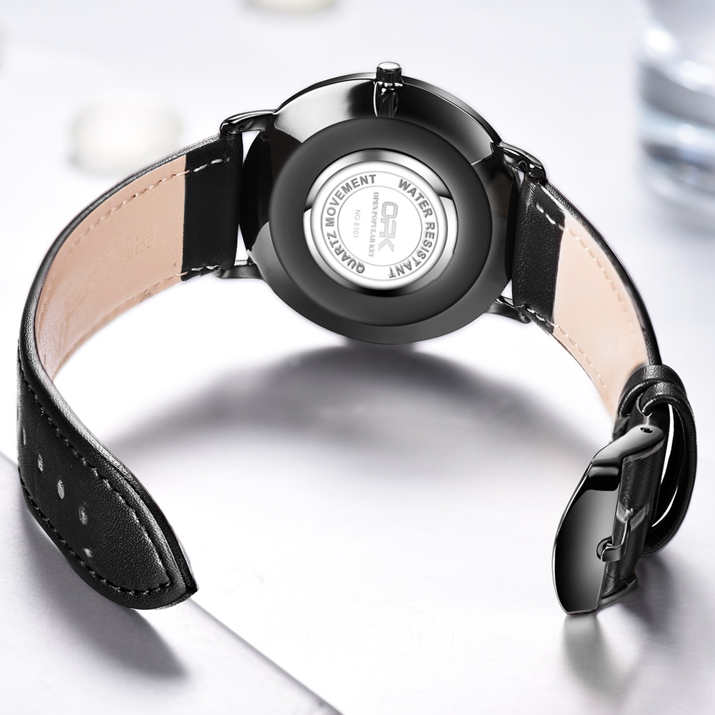 OPK 8101 Quartz Watch Men's Fashion Leather Strap | BigBuy360 - bigbuy360.vn